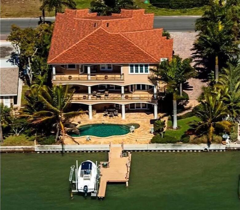 Large Mediterranean Oasis - Water Views & Pool เคลียร์วอเตอร์บีช ภายนอก รูปภาพ
